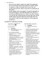 Preview for 4 page of Electrolux EOG1102 User Manual