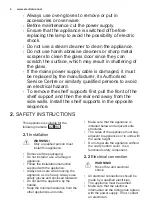 Preview for 4 page of Electrolux EOG2102 User Manual