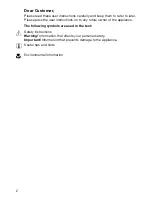 Preview for 2 page of Electrolux EON 6630 Operating Instructions Manual