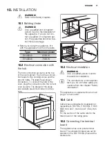 Предварительный просмотр 17 страницы Electrolux EON1000 User Manual