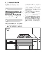 Preview for 60 page of Electrolux EON32000 User Manual