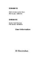 Предварительный просмотр 1 страницы Electrolux EON6001S User Information