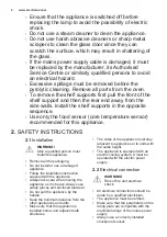 Preview for 4 page of Electrolux EOP600W User Manual