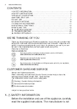 Preview for 2 page of Electrolux EOU5420AAX User Manual