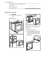 Preview for 30 page of Electrolux EOV5821 User Manual