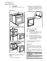 Предварительный просмотр 62 страницы Electrolux EOV5821 User Manual