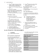 Preview for 16 page of Electrolux EOY5851FAX User Manual