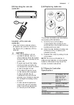 Preview for 7 page of Electrolux EPF09V1K8 User Manual