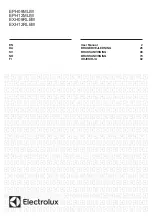 Preview for 1 page of Electrolux EPH09MLIW User Manual