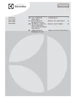 Preview for 1 page of Electrolux EPI09LEIW User Manual