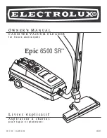 Preview for 1 page of Electrolux Epic 6500 SR Owner'S Manual