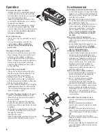 Preview for 6 page of Electrolux Epic 6500 SR Owner'S Manual