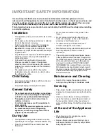 Preview for 2 page of Electrolux ER 7825 B Installation And Instruction Manual