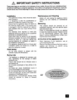 Preview for 3 page of Electrolux ER 7956B Installation And Instruction Manual