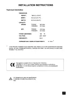 Preview for 17 page of Electrolux ER 7956B Installation And Instruction Manual