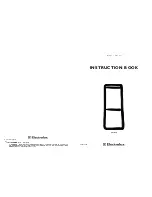 Electrolux ER3825B Instruction Book preview