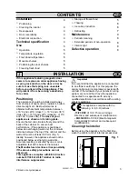 Preview for 3 page of Electrolux ER7321D Installation And Instruction Manual