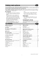 Preview for 2 page of Electrolux ERB3512S Instruction Book