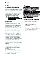 Предварительный просмотр 8 страницы Electrolux ERC 39260 W User Manual