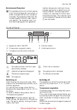 Предварительный просмотр 19 страницы Electrolux ERC31301W User Manual