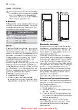 Предварительный просмотр 58 страницы Electrolux ERC31301W User Manual