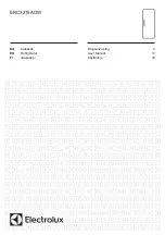 Preview for 1 page of Electrolux ERC3215AOW User Manual