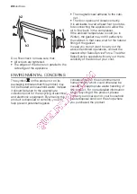 Предварительный просмотр 22 страницы Electrolux ERC33230W User Manual