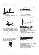 Preview for 11 page of Electrolux ERC38810WS User Manual