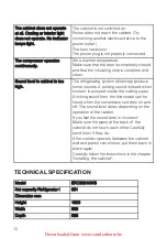 Preview for 13 page of Electrolux ERC38810WS User Manual