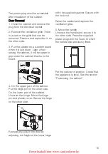 Preview for 16 page of Electrolux ERC38810WS User Manual