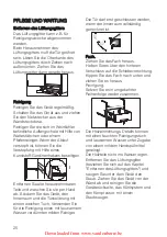 Preview for 25 page of Electrolux ERC38810WS User Manual