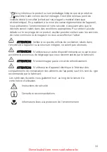 Preview for 34 page of Electrolux ERC38810WS User Manual