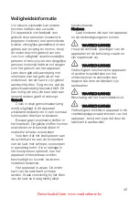 Preview for 48 page of Electrolux ERC38810WS User Manual