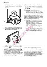 Preview for 32 page of Electrolux ERC39350W User Manual