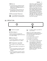 Preview for 5 page of Electrolux ERG2101FOW User Manual