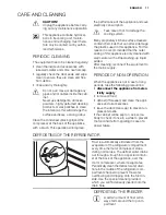 Preview for 11 page of Electrolux ERG2105FOW User Manual