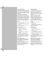 Preview for 11 page of Electrolux ERGOEASY Operating Instructions Manual