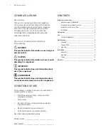 Preview for 2 page of Electrolux ERI522DSD User Manual