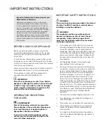 Preview for 3 page of Electrolux ERI522DSD User Manual