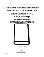 Electrolux ERN 16300 Instruction Booklet preview