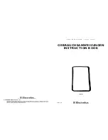 Electrolux ERN 2220 Instruction Book preview