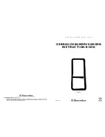 Electrolux ERN 2430 Instruction Book preview