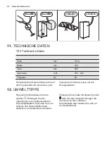 Preview for 54 page of Electrolux ERN2212BOW User Manual