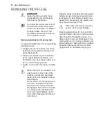 Preview for 34 page of Electrolux ERN3114FOW User Manual