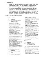 Preview for 4 page of Electrolux ERN3213AOW User Manual