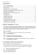 Preview for 2 page of Electrolux ERT1000AOW User Manual