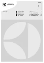 Preview for 1 page of Electrolux ERT1600FW User Manual