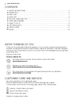 Preview for 2 page of Electrolux ERT1600FW User Manual