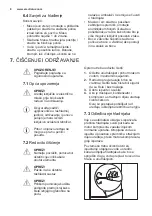 Предварительный просмотр 8 страницы Electrolux ERT1601AOW3 User Manual