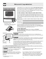 Preview for 2 page of Electrolux ES510L Use & Care Manual